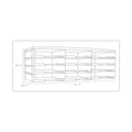Storex Literature Organizer, 12 Compartments, 10.63 x 13.3 x 31.4, Black