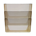 Storex Wall File, 3 Sections, Letter Size, 13" x 4" x 14",  Smoke, 3/Set