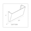 Storex Wall File, 3 Sections, Letter Size, 13" x 4" x 14",  Smoke, 3/Set