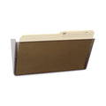 Storex Unbreakable Magnetic Wall File, Legal/Letter Size, 16" x 4" x 7", Clear