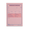 Universal Wirebound Message Books, Two-Part Carbonless, 5.5 x 3.19, 4/Page, 200 Forms