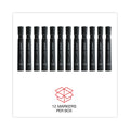 Universal Chisel Tip Permanent Marker, Broad Chisel Tip, Black, Dozen