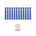 Universal Chisel Tip Permanent Marker, Broad Chisel Tip, Blue, Dozen