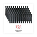 Universal Chisel Tip Permanent Marker Value Pack, Broad Chisel Tip, Black, 60/Pack