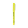 Universal Pocket Highlighters, Fluorescent Yellow Ink, Chisel Tip, Yellow Barrel, Dozen