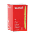 Universal Pocket Highlighter Value Pack, Fluorescent Yellow Ink, Chisel Tip, Yellow Barrel, 36/Pack
