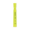 Universal Desk Highlighters, Fluorescent Yellow Ink, Chisel Tip, Yellow Barrel, Dozen