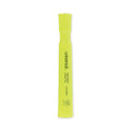 Universal Desk Highlighters, Fluorescent Yellow Ink, Chisel Tip, Yellow Barrel, Dozen
