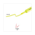Universal Desk Highlighters, Fluorescent Yellow Ink, Chisel Tip, Yellow Barrel, Dozen