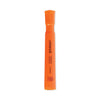 Universal Desk Highlighters, Fluorescent Orange Ink, Chisel Tip, Orange Barrel, Dozen