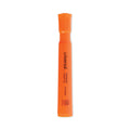Universal Desk Highlighters, Fluorescent Orange Ink, Chisel Tip, Orange Barrel, Dozen