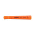 Universal Desk Highlighters, Fluorescent Orange Ink, Chisel Tip, Orange Barrel, Dozen
