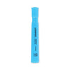 Universal Desk Highlighters, Fluorescent Blue Ink, Chisel Tip, Blue Barrel, Dozen