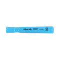 Universal Desk Highlighters, Fluorescent Blue Ink, Chisel Tip, Blue Barrel, Dozen