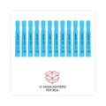 Universal Desk Highlighters, Fluorescent Blue Ink, Chisel Tip, Blue Barrel, Dozen