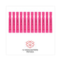Universal Desk Highlighters, Fluorescent Pink Ink, Chisel Tip, Pink Barrel, Dozen