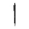 Universal Ballpoint Pen, Retractable, Medium 1 mm, Black Ink, Black Barrel, Dozen