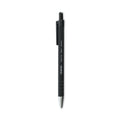 Universal Ballpoint Pen, Retractable, Medium 1 mm, Black Ink, Black Barrel, Dozen