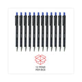 Universal Ballpoint Pen, Retractable, Medium 1 mm, Blue Ink, Blue Barrel, Dozen