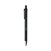 Universal Ballpoint Pen, Retractable, Fine 0.7 mm, Black Ink, Black Barrel, Dozen