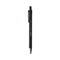 Universal Ballpoint Pen, Retractable, Fine 0.7 mm, Black Ink, Black Barrel, Dozen