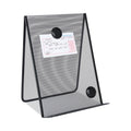 Universal Metal Mesh Document Holder Free Standing, 35 Sheet Capacity, Metal, Black