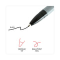 Universal Ballpoint Pen, Stick, Medium 1 mm, Black Ink, Gray Barrel, Dozen