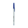 Universal Ballpoint Pen, Stick, Medium 1 mm, Blue Ink, Gray Barrel, Dozen