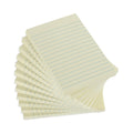 Universal Recycled Self-Stick Note Pads, Note Ruled, 4" x 6", Yellow, 100 Sheets/Pad, 12 Pads/Pack