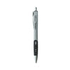 Universal Comfort Grip Gel Pen, Retractable, Medium 0.7 mm, Black Ink, Silver Barrel, 36/Pack