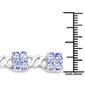 8.16 Carat Genuine Tanzanite .925 Sterling Silver Bracelet by Bids.com