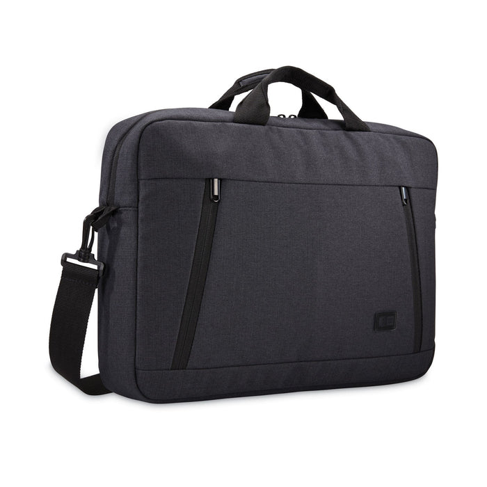 Case Logic Huxton 15.6" Laptop Attache, Fits Devices Up to 15.6", Polyester, 16.3 x 2.8 x 12.4, Black