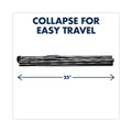 Quartet Heavy-Duty Adjustable Instant Easel Stand, 25" to 63" High, Steel, Black