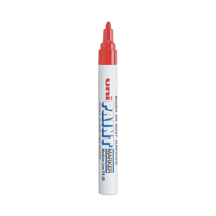 uni Permanent Marker, Medium Bullet Tip, Red