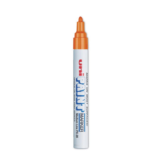 uni Permanent Marker, Medium Bullet Tip, Orange