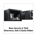 Sentry Electronic Security Safe, 0.14 cu ft, 9w x 6.6d x 6.6h, Black