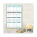 Blue Sky Picadilly Laminated Erasable Wall Calendar, Geometric Artwork, 36 x 24, White/Teal Sheets, 12-Month (Jan-Dec): 2023
