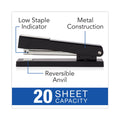 Swingline Light-Duty Full Strip Standard Stapler, 20-Sheet Capacity, Black