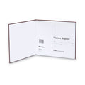Wilson Jones Visitor Register Book, 5 Column Format, Red Cover, 10.5 x 8.5 Sheets, 112 Sheets/Book