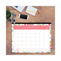 Blue Sky Day Designer Peyton Desk Pad Calendar, Floral Artwork, 22 x 17, Black Binding, Clear Corners, 12-Month (Jan-Dec): 2023