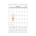 Blue Sky Enterprise Wall Calendar, Enterprise Geometric Artwork, 12 x 17, White/Gray Sheets, 12-Month (Jan to Dec): 2023
