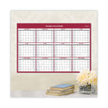 Blue Sky Classic Red Laminated Erasable Wall Calendar, Classic Red Artwork, 36 x 24, White/Red/Gray Sheets, 12-Month (Jan-Dec): 2023
