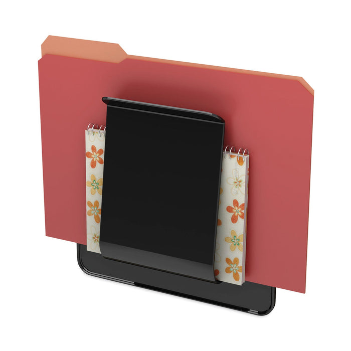 deflecto Stand Tall Wall File, Legal/Letter/Oversized Size, 9.25" x 10.63", Black