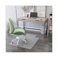 deflecto EconoMat All Day Use Chair Mat for Hard Floors, Lip, 46 x 60, Low Pile, Clear
