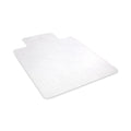 deflecto EconoMat All Day Use Chair Mat for Hard Floors, Lip, 46 x 60, Low Pile, Clear