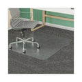 deflecto SuperMat Frequent Use Chair Mat, Med Pile Carpet, Flat, 45 x 53, Rectangular, Clear