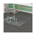 deflecto SuperMat Frequent Use Chair Mat, Med Pile Carpet, Roll, 45 x 53, Rectangular, Clear