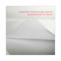 deflecto SuperMat Frequent Use Chair Mat, Med Pile Carpet, Roll, 45 x 53, Rectangular, Clear