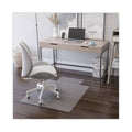 deflecto EconoMat All Day Use Chair Mat for Hard, Lip, 36 x 48, Low Pile, Smooth, Clear