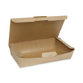 Pactiv Evergreen EarthChoice Tamper Evident OneBox Paper Box, 9 x 4.85 x 2, Kraft, 100/Carton